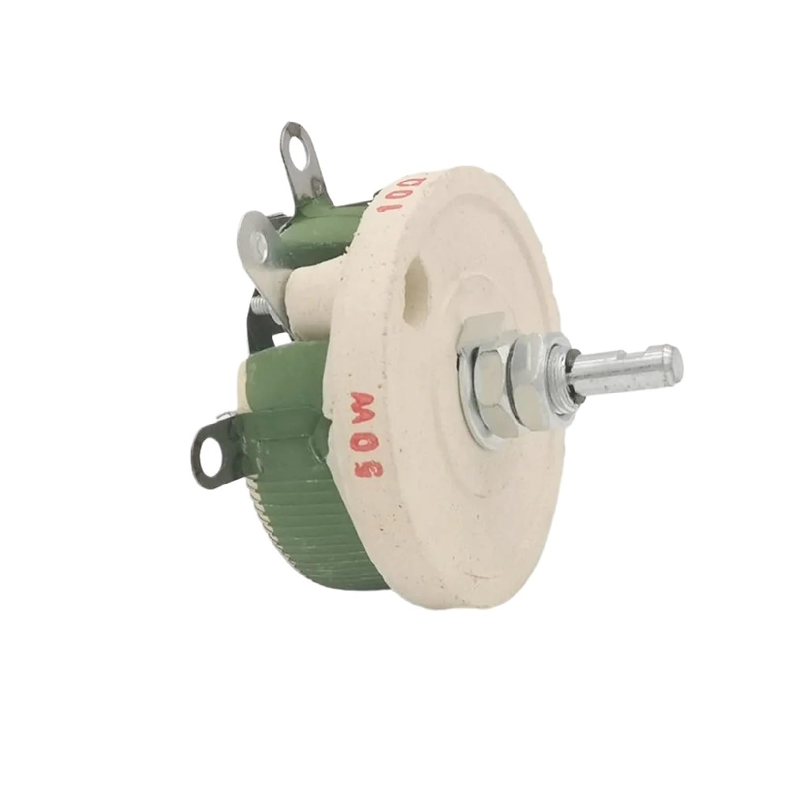 1 potenziometro a filo avvolto ad alta potenza da 50 W 100 OHM, resistenza variabile, reostato, 50 Watt. Con manopola.