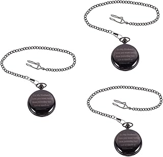 Relógio De Bolso Vintage Relógio De Bolso Mecânico Presente 3 Peças Para O Marido Relógio De Bolso Antigo Relógio De Bolso Retrô Relógio De Bolso Mecânico Relógio De Bolso