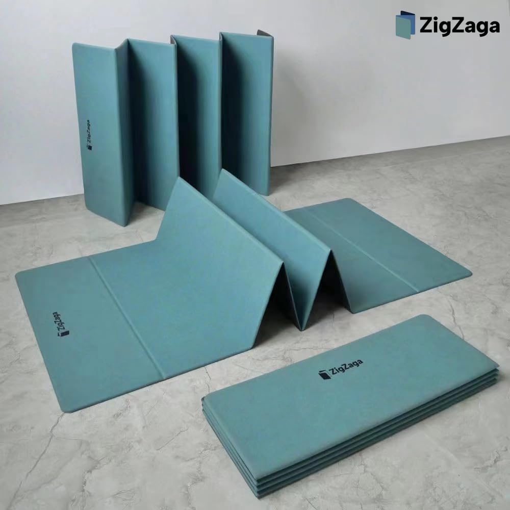 Esterilla de yoga plegable con correa, esterilla de yoga plegable de 1/4 pulgadas, tapete de yoga portátil, tapete de yoga antideslizante para entrenamiento, ejercicio, fitness