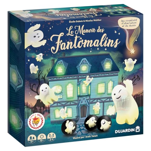 Dujardin - Le Manoir des Fantômalins | Jeu de société coopératif d’observation et de dessin | Jeu familial | Développe l’esprit d’équipe et la...