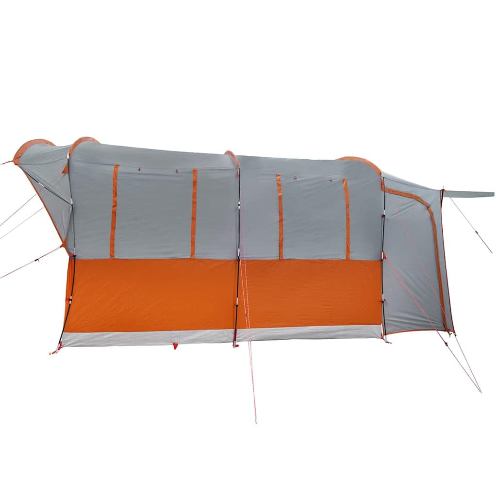 Tenda da Auto per 4 Persone, Impermeabile e Antivento, Grigio/Arancione, con Borsa Trasporto, Design a 2 Zone, per Campeggio e Viaggi, 435 x 320 x 213 cm