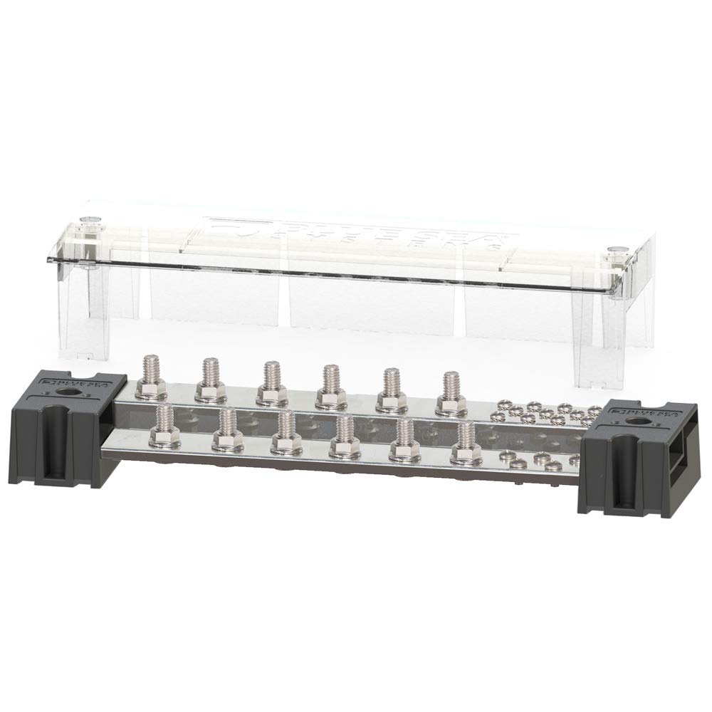 Blue Sea Systems 1991 PowerBar 1000 Stud with Cover, 12 x 3/8"