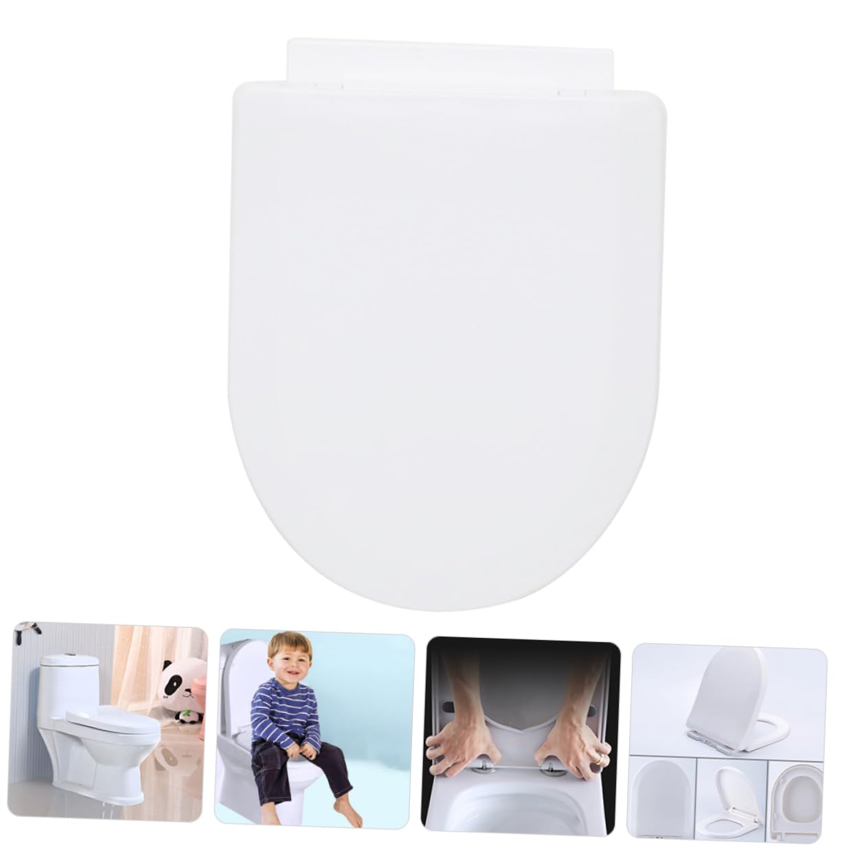 WOONEKY Asiento de Inodoro U Shape Reductor Wc para Niñas de Instalar y Limpiar Material Duradero y para Entrenamiento de Baño
