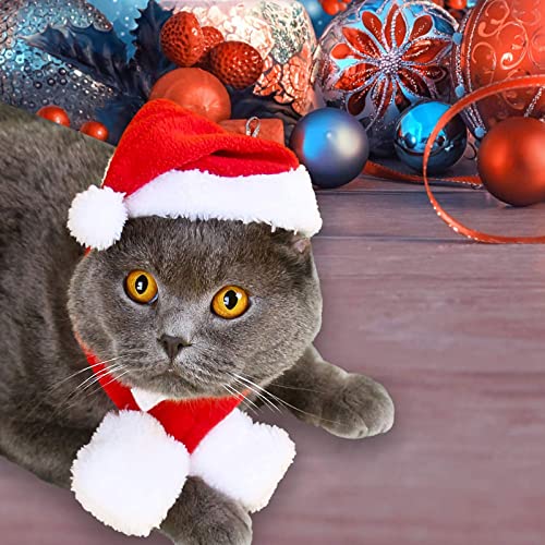 Weihnachtsmütze Hund, Hund Katzen Weihnachtsmütze, Haustier Weihnachtskostüm Zubehör, Weihnachten Kostüm, Justierbare Weihnachten Mütze, Stirnband mit Glocken