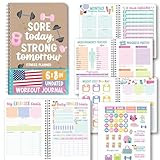 Fitness Journal for Women - Workout Journal for Women, Food and Fitness Journals, Undated Workout Log Book Planner, Exercise and Gym Journals, Exercise Planner Weight Loss Tracker
