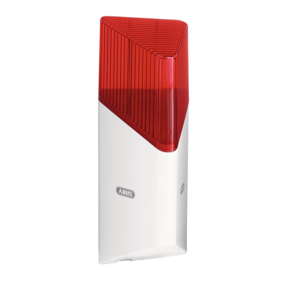 ABUS Sirène sans fil Smartvest pour système d'alarme sans fil | jusqu'à 100 db de volume | montage intérieur et extérieur | fonctionne sur piles | blanc | 38832