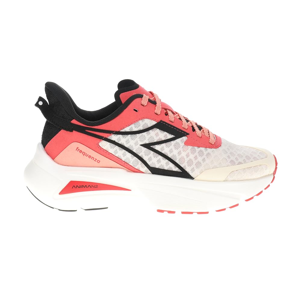 Diadora Womens Frequenza Running Sneakers Shoes - Red, White - Size 6.5 M
