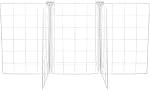 Generic Congelateur de poitrine Organisateur Diviseur de fil métallique Congeleur plateau Separator 6 Compartiments 61X41X32Cm