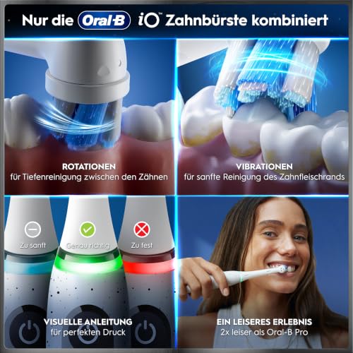 Oral-B iO Series 10 Elektrische Zahnbürste, Weiß – Ansicht 6