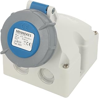 9301. | 9301 | MENNEKES Blue Wall Socket IP67 16A 3P 230V 6H