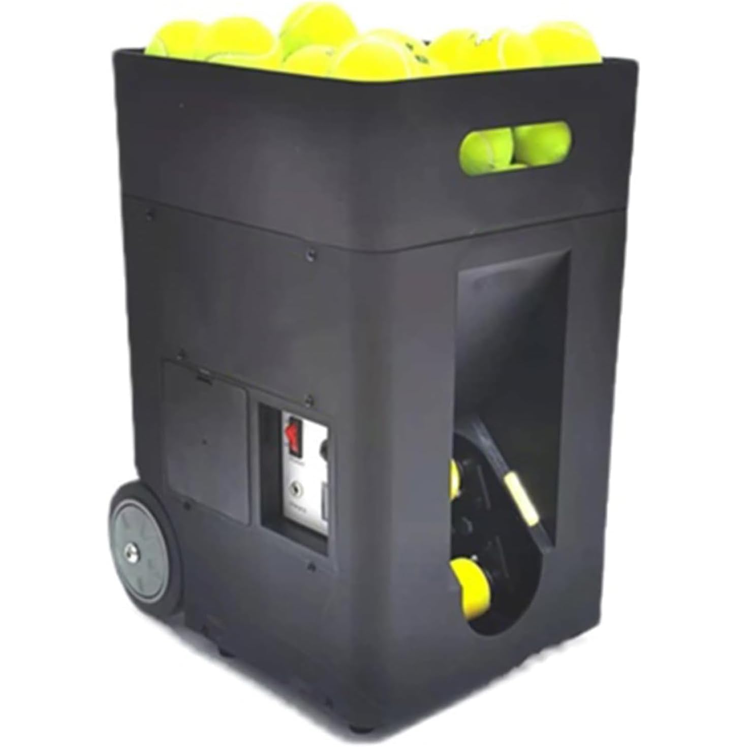 Macchina portatile per palline da tennis, lanciatore automatico con telecomando e angolo regolabile, 50 palline non incluse, per allenamento