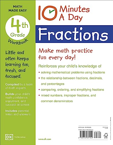10 Minutes a Day Fractions, 4th Grade (DK 10-Minutes a Day) - Image 2