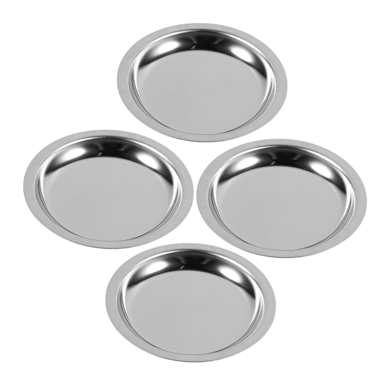 ULTECHNOVO 4pcs Stainless Steel Tea Bag Tray for Easy Storage Tea Bag Dish for Use Stylish and Easy to Clean