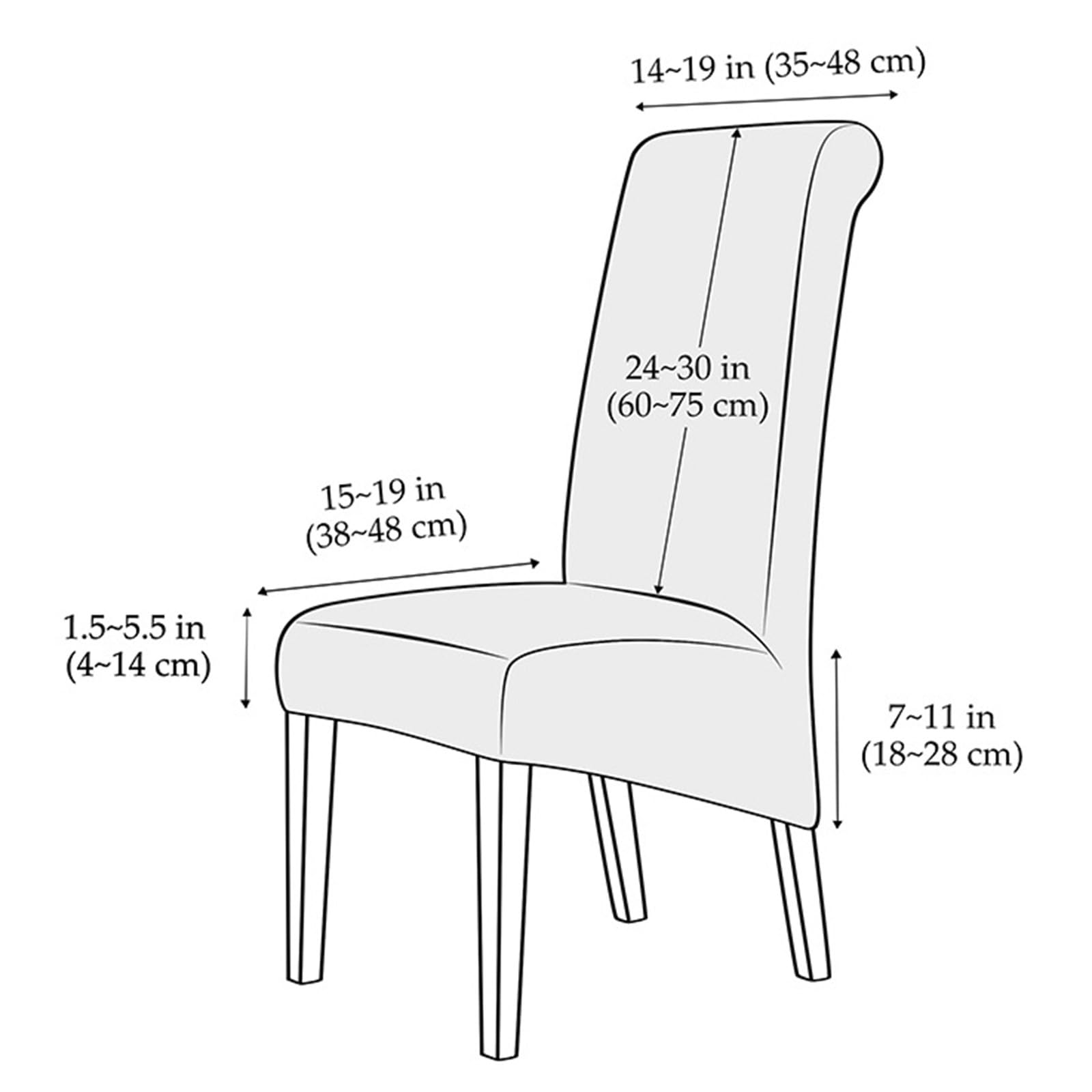 Stuhlhussen für Esszimmerstühle,wasserdichte PU-Leder Stuhlhussen-Set 2/4/6 Stück,Dehnbarer Universeller Esszimmer-Stuhlhussenschutz,Abnehmbar und Waschbar(Beige,Set of 4)