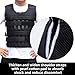 Natudeco Weighted Workout Vest Adjustable Running Vest Weight Vest Wtih Shoulder Pads For Jogging Weight Lifting Cardio Strength Training Walking (11LB)
