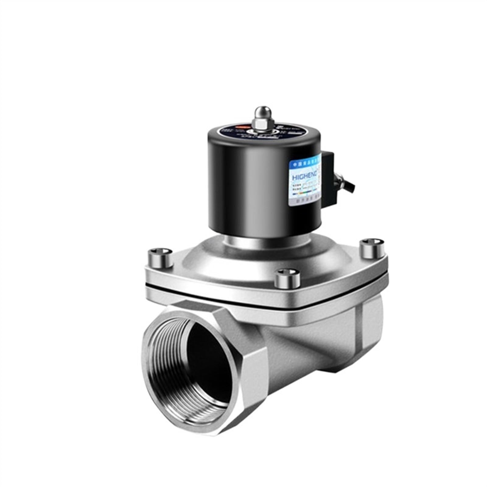 Gazhahzu Npt_24vdc 2" Stainless Steel Normally Closed Explosion Proof Solenoid Valve Water Valve Chemical Coal Mine Natural Gas Valve 220V(Npt_24vdc)
