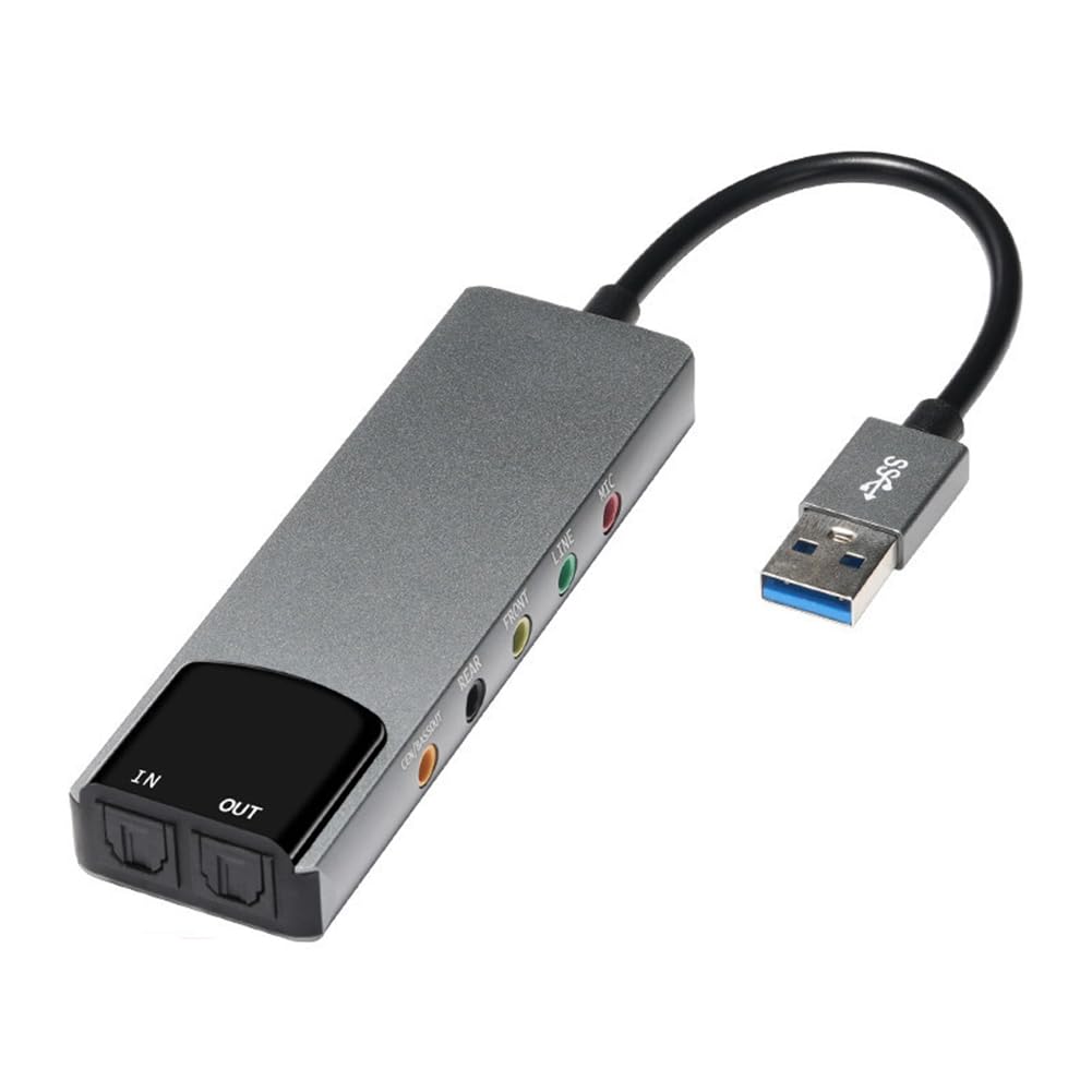 Generic Karta dźwiękowa USB AC-3 DTS zewnętrzna karta dźwiękowa SPDIF do komputera PC