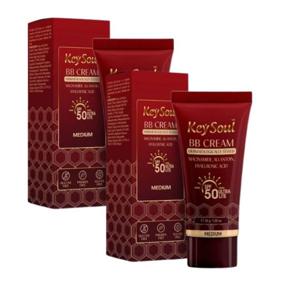KeySoul BB Cream SPF 50, 01 Medium Shade (Pack Of 2)-image-9