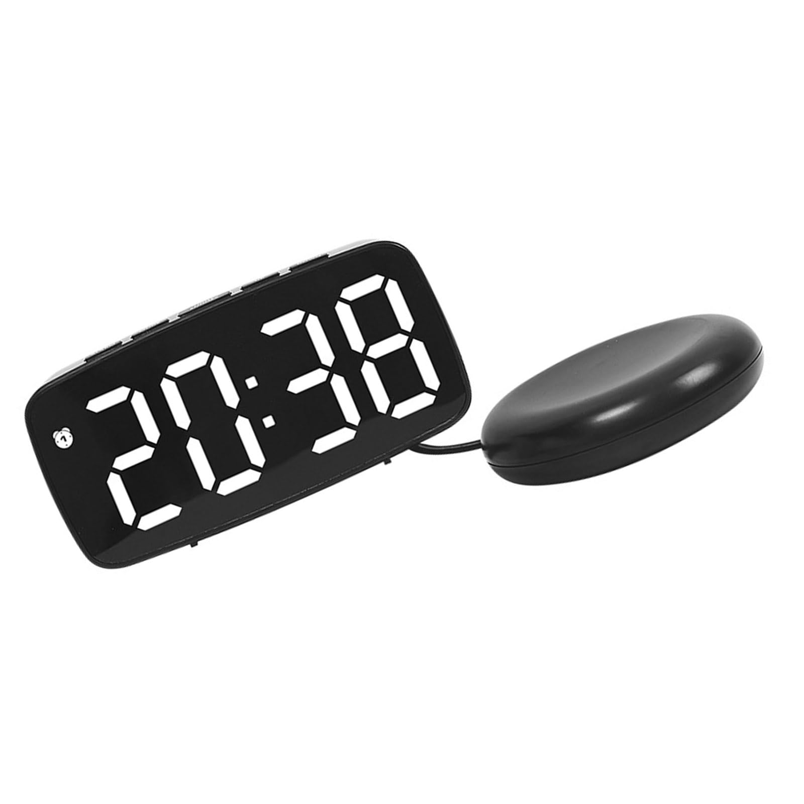 HZBB Bedside Vibrator Led Alarm Clock Temperature Display Backlights Bedroom Clock LED for Bedroom
