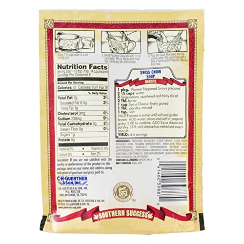 Image of Pioneer Brand Gravy Mix Packets - Makes 2 Cups (Pack of 12) (Peppered)
