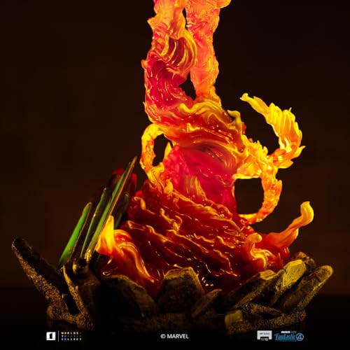 Statue de collection The Human Torch Iron Studios 1:10 en résine - 4