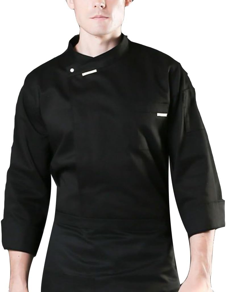 Men's Women's Chef Coat Hotel Kitchen Restaurant Classic Chef Jacket for Kitchen Service Uniform Workwear