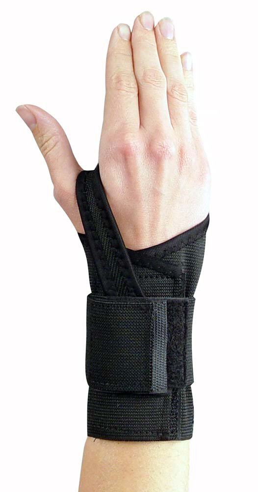 Bird & Cronin 08144084 Extensor I Strap Elastic Wrist Support for Right Hand, Large, Black