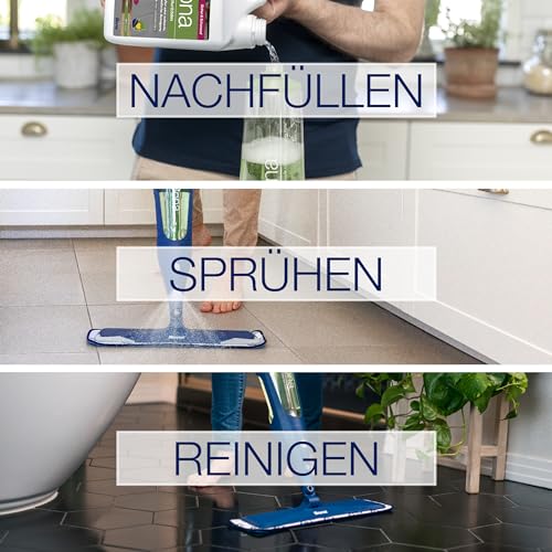 Bona Reiniger für Hartböden, Bodenreiniger Fliesen, Stein Fliesen und Laminatreiniger, Nachfüllkanister 4 L, Laminatreiniger streifenfrei, Laminat Reinigungsmittel