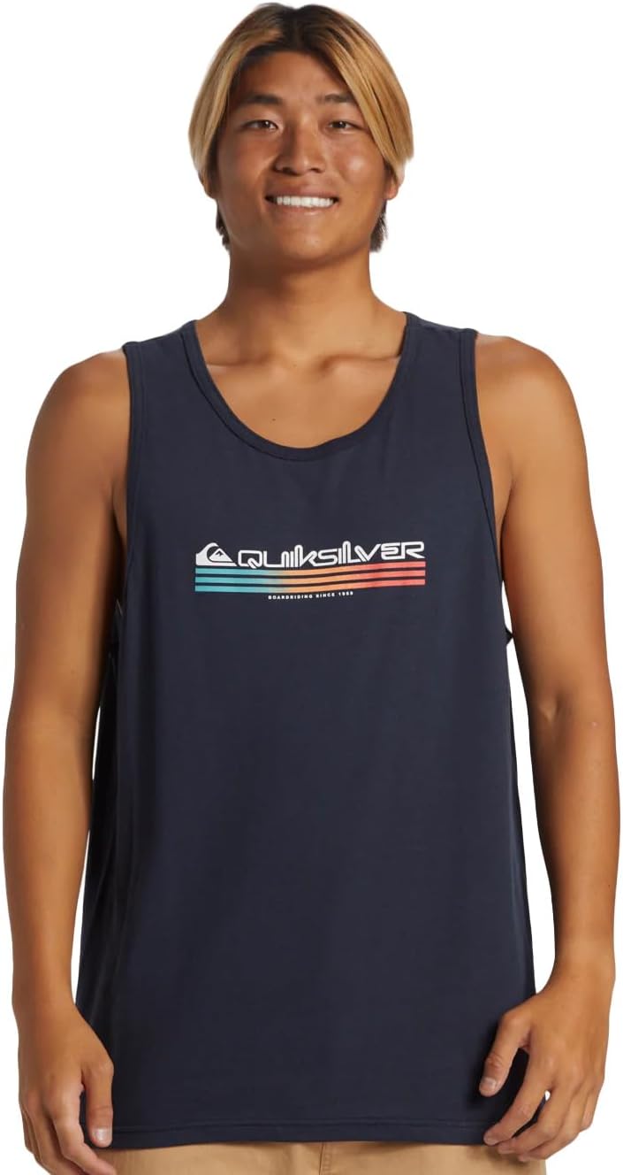 Quiksilver Men's Omni Fills Tanks Top Tee Shirt, Dark Navy 241