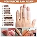 HINZIC 4pcs Gel Finger Sleeves, Silicone Finger Support Protectors, Elastic Finger Cushions Cover for Trigger Finger Arthritis Fingertip Cracking- Clear