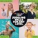 speevers Juggling Balls for Beginners and Professionals Set of 3, Juggling Bean Bags 14 Colors Available, 2 Layers of Net and Carry Case, Original Xballs Juggling Balls (Black - White, 4.2 oz)