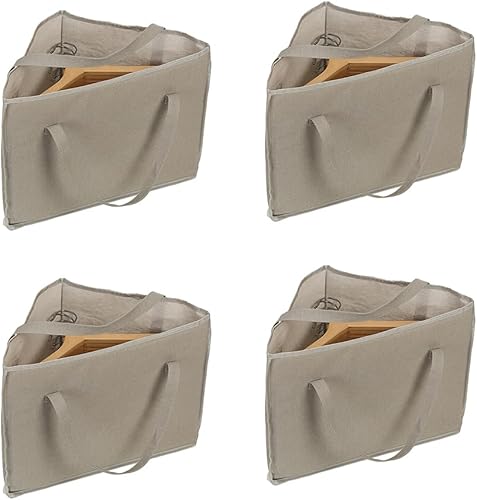 4 soportes organizadores para colgar ropa para ahorrar espacio, bolsa de almacenamiento triangular con asas para armario, Tidier, lavandería,