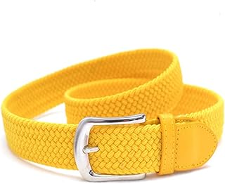 Cinturones de Mujer for Jeans con Hebilla de Anillo Doble de Moda y cinturón de Vaquero de Cuero de imitación for Hombre (Color : White, Size : One Size)