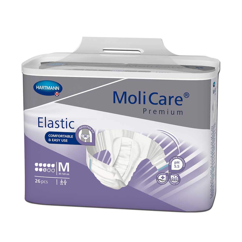 Hartmann MoliCare Premium Elastic 8 gouttes -​taille M - lot de 26 pièces