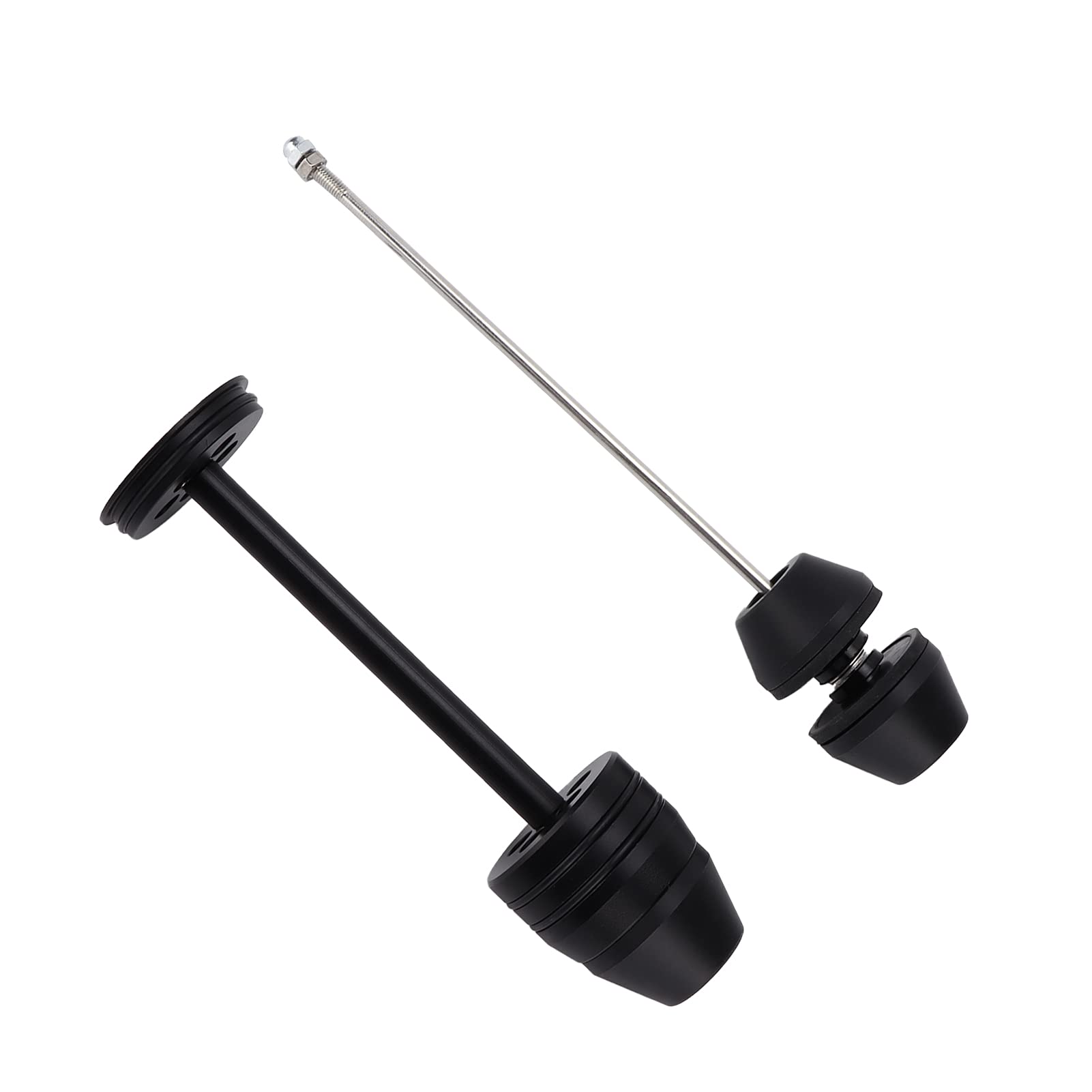 Cocoarm Suwaki Przedniej Osi Tylnej Motocykla Aluminiowy Zestaw Suwaków Awaryjnych Koła POM Przednia Tylna Ochrona do Wymiany dla Zawodników R Nine T 2013 2019