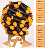 Perm Rods Set for Natural, Long, and Short Hair - Plastic Cold Wave Rods for...