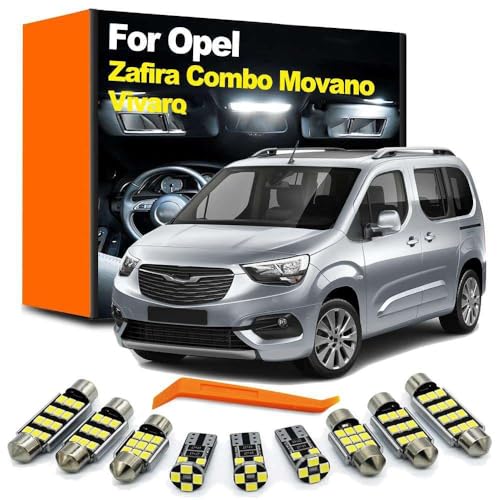 �Ԃ� LED �C���e���A���C�g�L�b�g�A�R���{ Zafira Frontera Crossland Antara Grandland Movano Mokka Vivaro �p