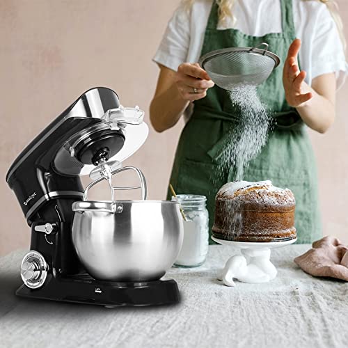 MalTec Küchenmaschine MaltecChef1800W | 3-in-1 Knetmaschine | mit 6L Edelstahlschüssel | inkl. Flachrührer, Schlagbesen… – Bild 3