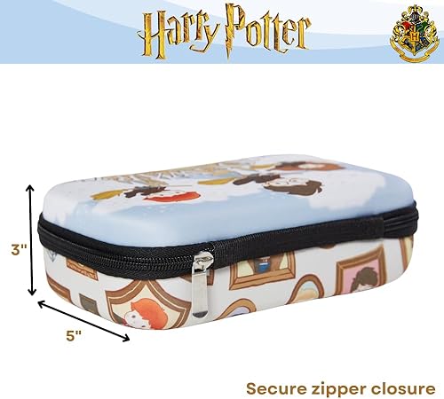 Miniatura 3 de Innovative Designs Harry Potter Hogwarts - Juego de estuches con calcomanías y bolígrafos de gel para niños, moldeado con cierre de cremallera