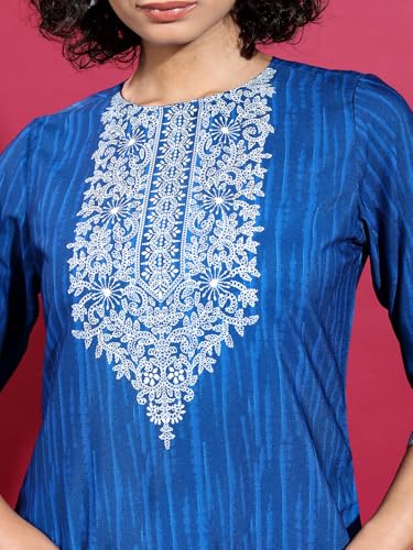 Image of Vishudh Women's Kurta | Regular Fit | Trendy Ethnic Top for Everyday Comfort