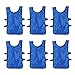 MOMOJIA 6Pcs Football Training Bibs Vests Bibs Football Scrimmages Training Vests for Volleyballs Soccer Basketball