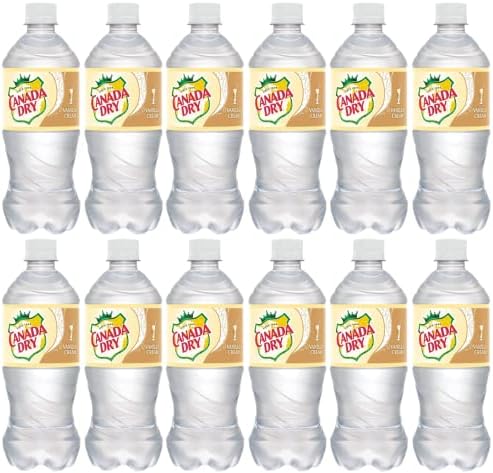 Canada Dry Vanilla Cream Ginger Ale Soda 20oz Case of 12 Plus Free Tote (Tony & Annies)