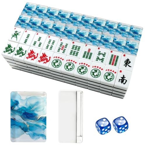 Juego de Mesa American Mahjong Juego Completo 166 Fichas miniatura 1