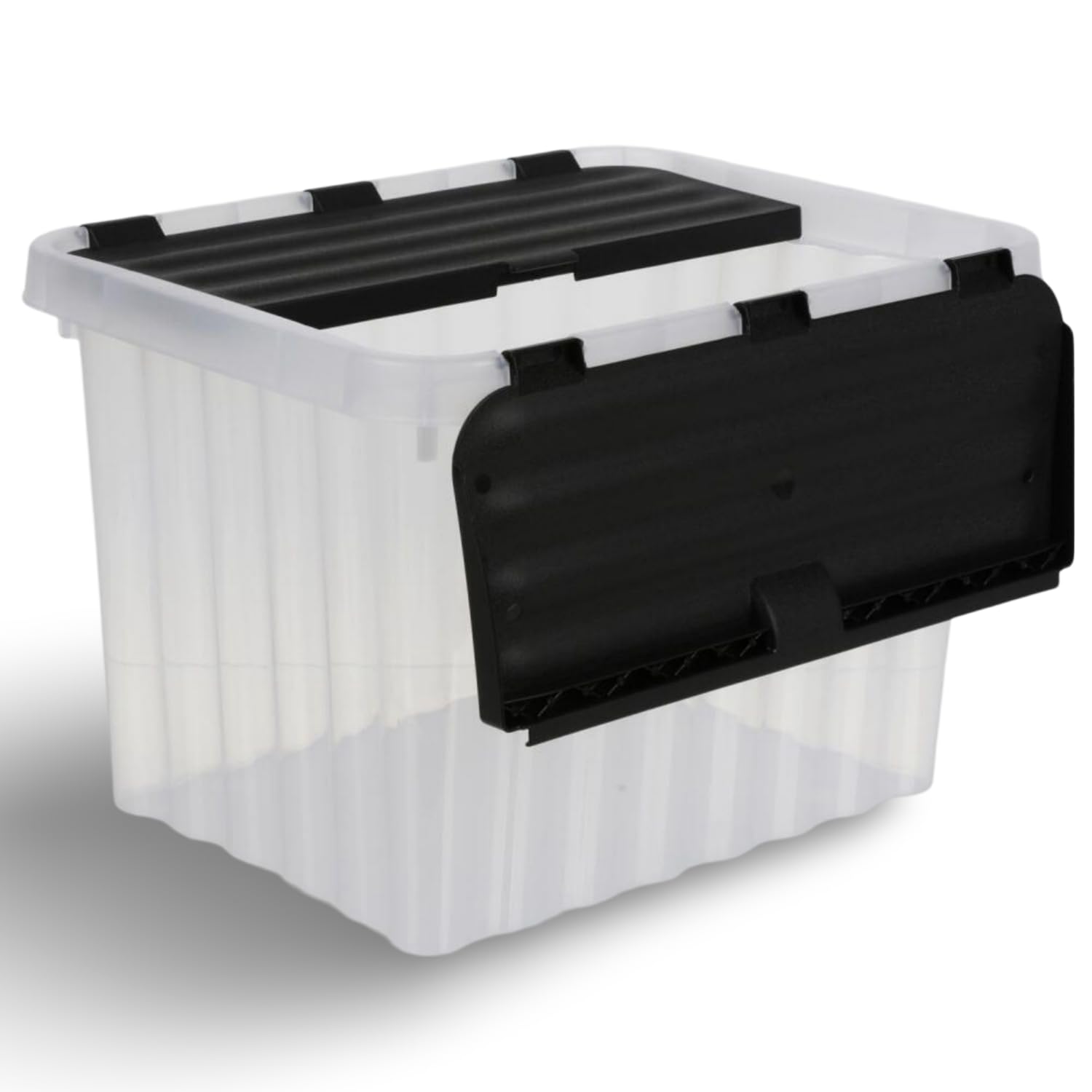 Aufbewahrungsbox 10 Liter mit Deckel 15 Stk. Kunststoff Stapelbox Organizer | Jelenia Plast, 30x23x20 cm, Ordnungsbox, Aufbewahrungskiste, Deckelbox, stapelbar, Haushalt, Keller, langlebig, vielseitig