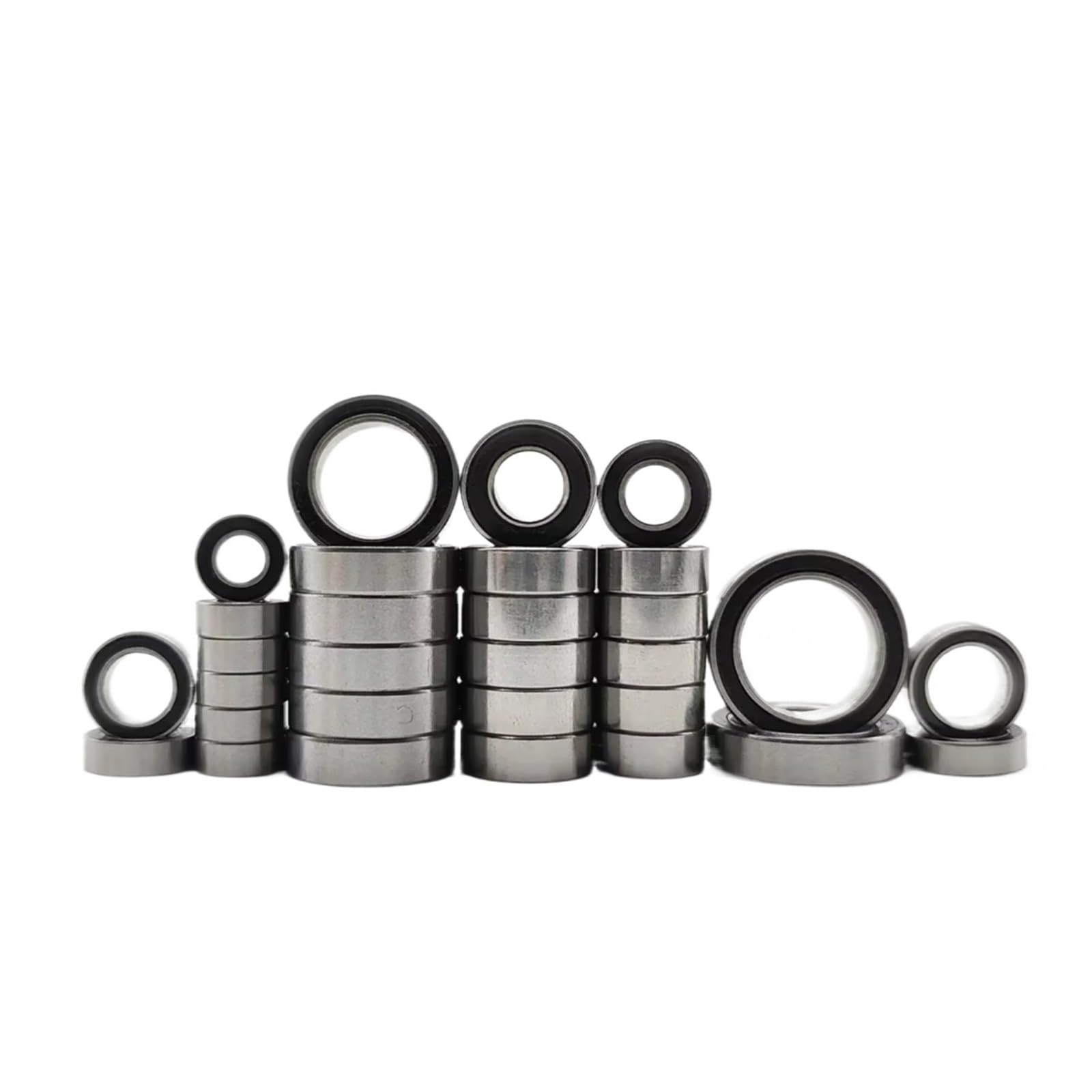 RC Cojinetes Sellados Para 1/10 30 Piezas Kit De Rodamientos De Bolas De Acero Caucho Negro Totalmente Sellado Para Coche RC De 800A Accesorios De Actualización