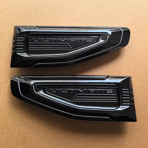 Image of 2pack OEM 2025 2026 Ultimate Vent Emblem Right Left 3D Badge Replacement for Yukon and Yukon XL Denali At4 85532392 85532398 (Gloss Black)
