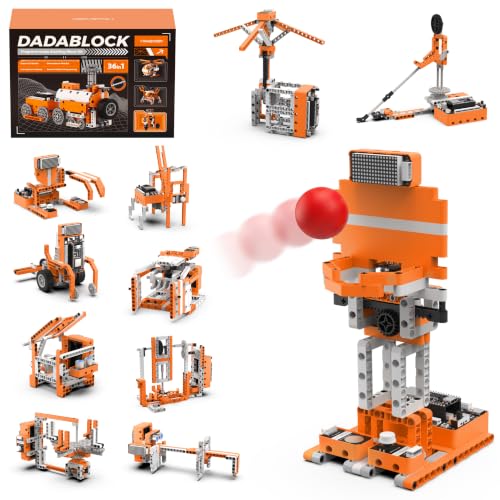 Image of LewanSoul 36in1 Robot Building Kit, STEM Coding DIY Block Set for Scratch & Python with ESP32 Controller & Sensors, Educational Science Birthday Gift for Teens 12+, DaDablock Advanced Kit (372Pcs)