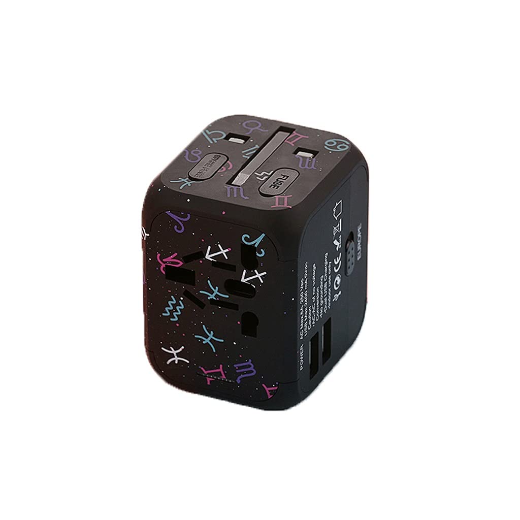 Enchufe Internacional Adaptador Viajes portátil Consigue International Socket Converter, Adaptador de Viaje Mundial, Adaptador de Viaje Universal Adaptador de Corriente