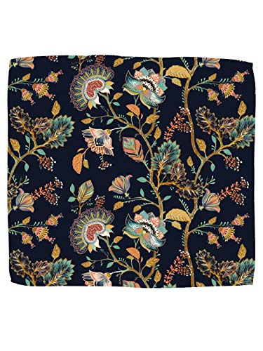 Image of BLACKSMITH Paisley and Floral Printed Italian Pocket Square for Men and Boys, for traditional Indian Wear like Bandhgala and Modi Jacket