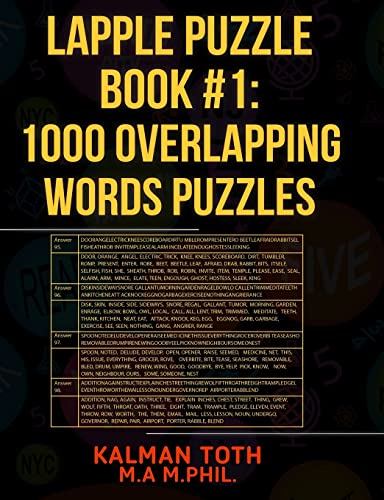 Lapple Puzzle Book #1: 1000 Overlapping Words Puzzles